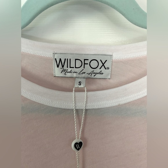 Wildfox | Textrovert Johnny Ringer Graphic Tee | Baby Pink & White - Picture 7 of 8